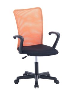 Chaise de Bureau Étudiant avec accoudoirs LASER Orange