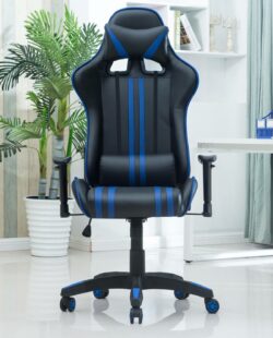 Siege Baquet de Bureau Racing Gamer - Chaise racing - Gaming Chair - Bleu - LAONE