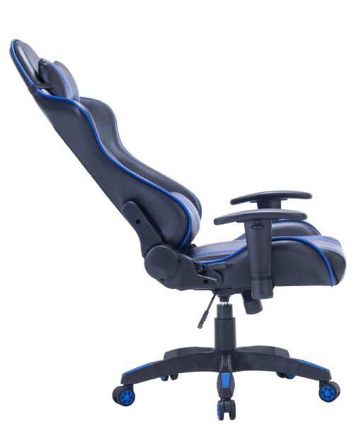 Fauteuil Bureau Racing Gamer - Chaise racing - Gaming Chair inclinable - Bleu - LAONE Fauteuil Bureau Racing Gamer - Chaise racing - Gaming Chair inclinable - Bleu - LAONE