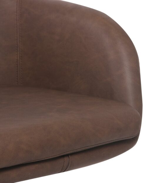 Chaise de Bureau Design PU Marron Antique Chaise de Bureau Design PU Marron Antique