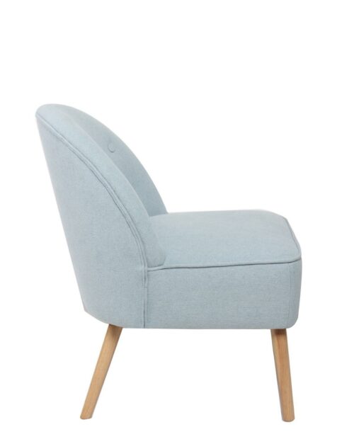 Fauteuil cocktail vintage capitonné Bleu Azurin Fauteuil cocktail vintage capitonné Bleu Azurin