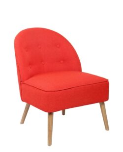 Fauteuil cocktail capitonné Orange Tonic