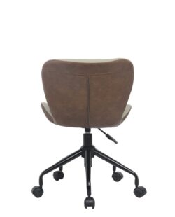 CARA Chaise de Bureau Design PU Marron Antique CARA Chaise de Bureau Design PU Marron Antique