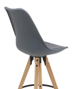 Tabouret de Bar Design piétement chêne Gris Tabouret de Bar Design piétement chêne Gris