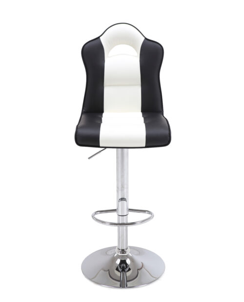 Tabouret de bar racing - Noir et blanc- CLAPA - Kayelles Tabouret de bar racing - Noir et blanc- CLAPA - Kayelles