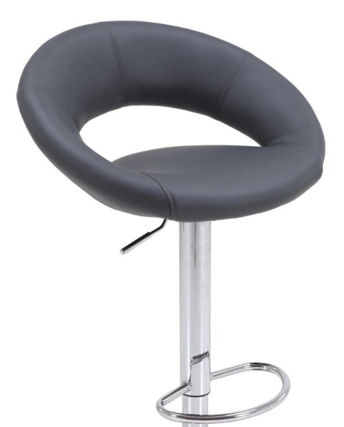 CODA Lot de 2 tabourets de Bar Design - Chrome - Gris CODA Lot de 2 tabourets de Bar Design - Chrome - Gris