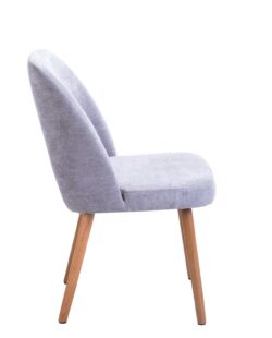 DIMA - Lot de 2 Chaises Scandinave piétement Chêne - Gris Chiné DIMA - Lot de 2 Chaises Scandinave piétement Chêne - Gris Chiné