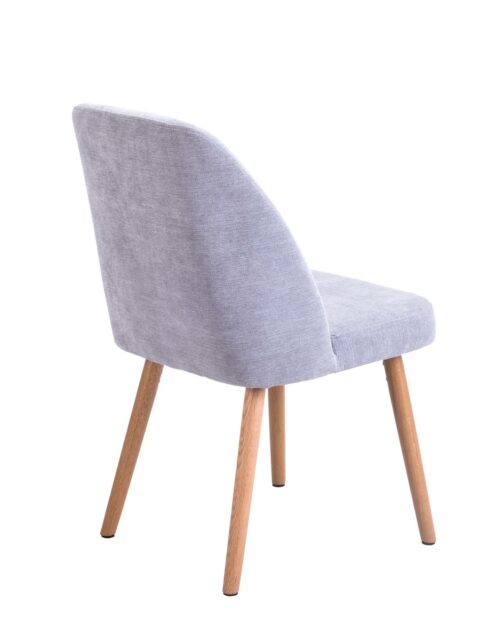 DIMA Lot de 2 Chaises Scandinave piétement Chêne - Gris Chiné DIMA Lot de 2 Chaises Scandinave piétement Chêne - Gris Chiné