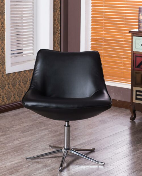 Fauteuil Lounge Design Contemporain - Noir - DON Fauteuil Lounge Design Contemporain - Noir - DON