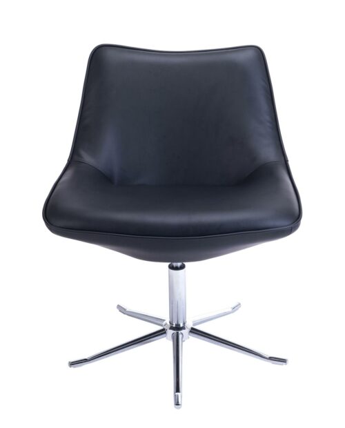 Fauteuil Lounge Design Moderne Pietement Metal - Noir - DON KAYELLES Fauteuil Lounge Design Moderne Pietement Metal - Noir - DON KAYELLES