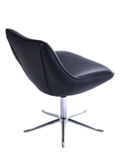 Chaise Lounge Design Moderne Pietement Metal - Noir - DON Chaise Lounge Design Moderne Pietement Metal - Noir - DON
