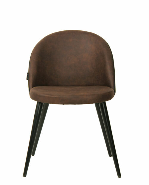 Chaise vintage Giza - Cuisine, Salle à manger - métal et microfibre (Marron Antique) Chaise vintage Giza - Cuisine, Salle à manger - métal et microfibre (Marron Antique)