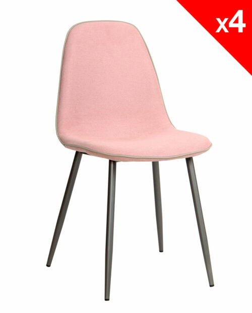 Chaise salle à manger design moderne tissu et métal Chaise salle à manger design moderne tissu et métal