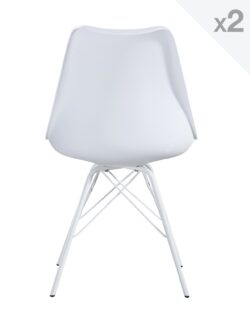STEP chaise design avec un coussin STEP blanc