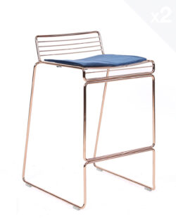 chaise-de-bar-design-filaire-metal-coussin-velours-kayelles