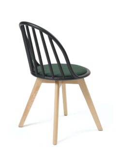 chaise-nordique-scandinave-noir-vert-coussin chaise-nordique-scandinave-noir-vert-coussin