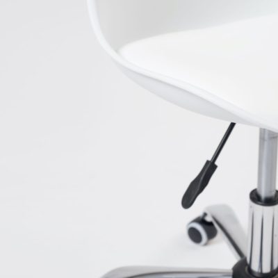 Chaise de bureau à roulettes Design - kayelles - Blanc