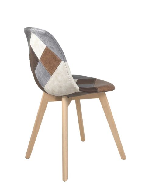 chaise-scandinave-salle-a-manger-cuisine-patch-marron-bois chaise-scandinave-salle-a-manger-cuisine-patch-marron-bois