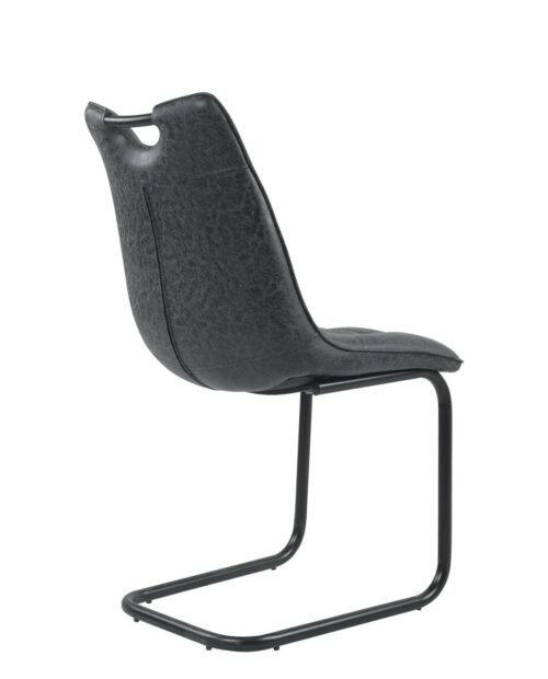 chaises-design-salle-a-manger-cuir-vieilli-lot-de-4-POSH-noir chaises-design-salle-a-manger-cuir-vieilli-lot-de-4-POSH-noir