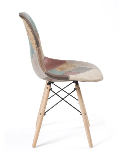 kayelles-nadir-chaise-patchwork-marron kayelles-nadir-chaise-patchwork-marron-dsw