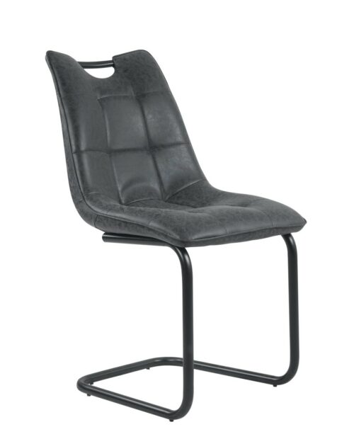 Lot de 4 chaiseds salle à manger vintage - Dersign - POSH (Noir) Lot de 4 chaiseds salle à manger vintage - Dersign - POSH (Noir)