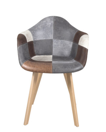 lot-2-chaises-accoudoirs-scandinaves-patchwork-marron-salon-sejour-salle-manger