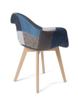 lot-2-chaises-scandinaves-patchwork-DAW-bleu-kayelles