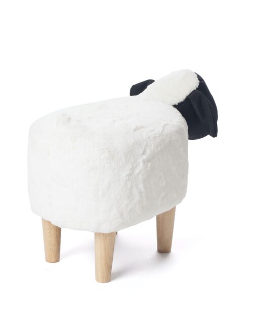 Tabouret enfant - pouf Ottoman - Noir blanc - Bois - BIGGI Tabouret enfant - pouf Ottoman - Noir blanc - Bois - BIGGI