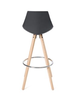 tabouret-cuisine-design-bois-noir-coussin-kayelles-soto tabouret-cuisine-design-bois-noir-coussin-kayelles-soto