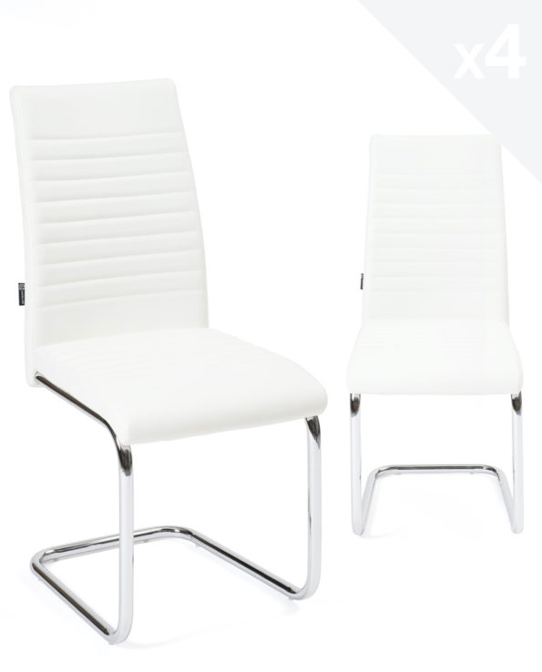 chaises-salle-manger-lot-4-OPUS-blanc