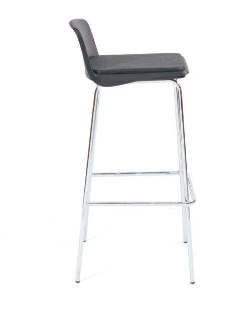 chaise de bar, cafe, resto ou cuisine design - metal chromé et noir Kayelles chaise de bar, cafe, resto ou cuisine design - metal chromé et noir Kayelles