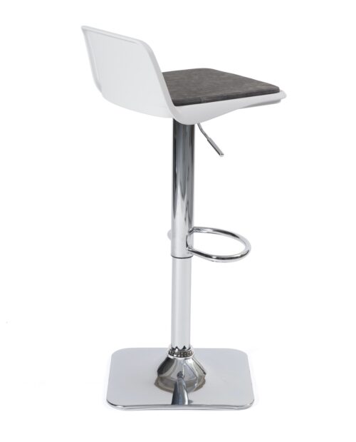 tabouret de bar, cuisine, mange debout -Coussin et réglable - BOBA Gris et blanc tabouret de bar, cuisine, mange debout -Coussin et réglable - BOBA Gris et blanc