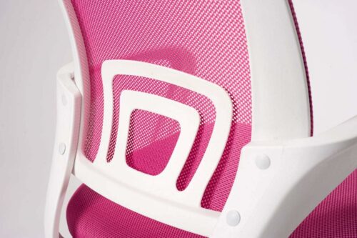 Chaise bureau ado réglable blanc rose Chaise bureau ado réglable blanc rose