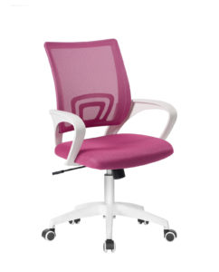 chaise-bureau-ergonomique-fauteuil-bureau-blanc-rose-flag-plus