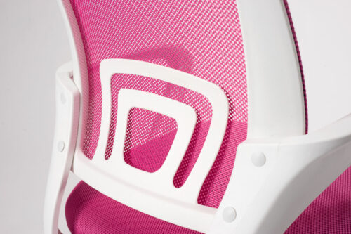 chaise-bureau-ergonomique-rose-blanc-flag-kayelles chaise-bureau-ergonomique-rose-blanc-flag-kayelles