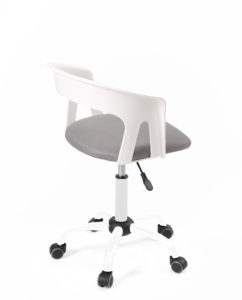 chaise-bureau-pas-cher-roulettes-accoudoirs-réglable-kayelles-blanc-gris-mesh