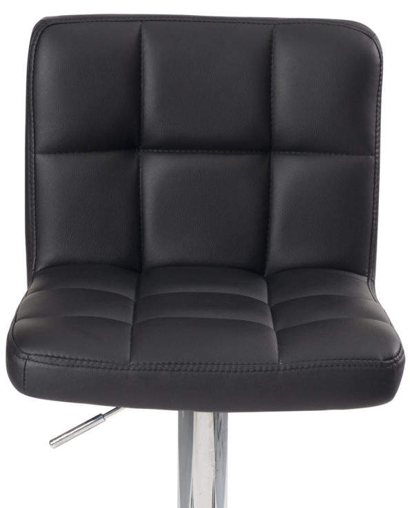 chaise-bar-matelassee-design-confort-similicuir-noir