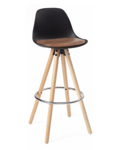 chaise-bar-scandinave-cuisine-design-noir-marron