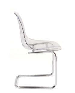 chaise-design-salle-manger-transparent-chrome-kayelles-meo
