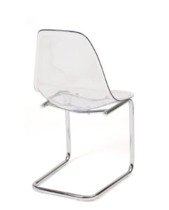 chaise-restaurant-salle-manger-transparent-chrome-design-lot-2-meo