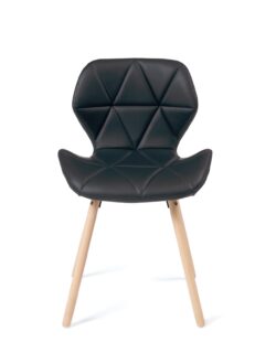 chaise-scandinave-design-matelassee-noir-fara