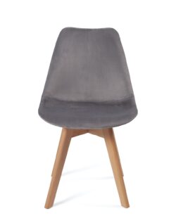 chaise-scandinave-pas-cher-velours-gris-fonce-kayelles