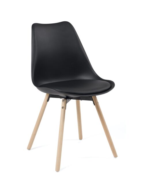 chaise-scandinave-pied-bois-coussin-cuisine-salle-manger-MIA-noir chaise-scandinave-pied-bois-coussin-cuisine-salle-manger-MIA-noir