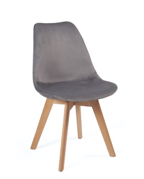 chaise-scandinave-velours-design-kayelles-gris-fonce chaise-scandinave-velours-design-kayelles-gris-fonce