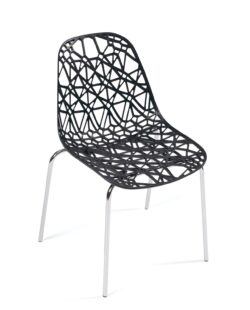 chaise-cuisine-design-dentelle-pas-cher-IKO-noir