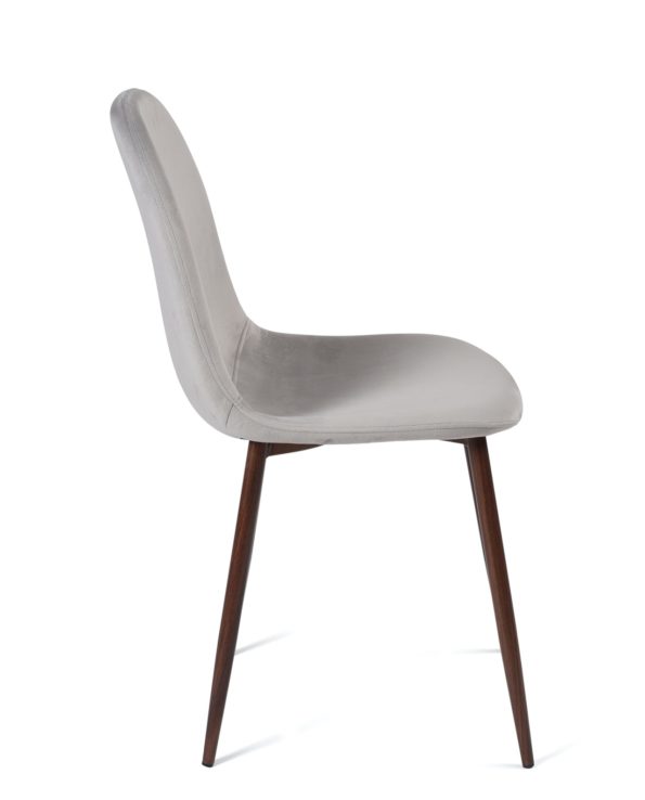 chaise-design-velours-gris-clair-pas-cher-kayelles