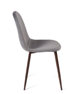 chaise-design-velours-gris-fonce-pas-cher-kayelles