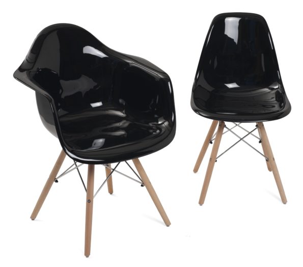 chaise-fauteuil-design-scandinave-noir-chrome