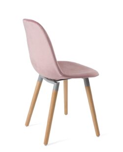 lot-4-chaises-scandinaves-bois-velours-design-rose