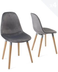 lot-4-chaises-scandinaves-bois-velours-gris